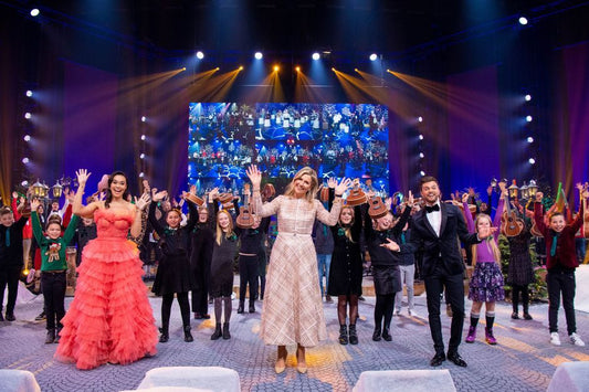 Maxima, very cheerful for the recording of Muziekgala 2021